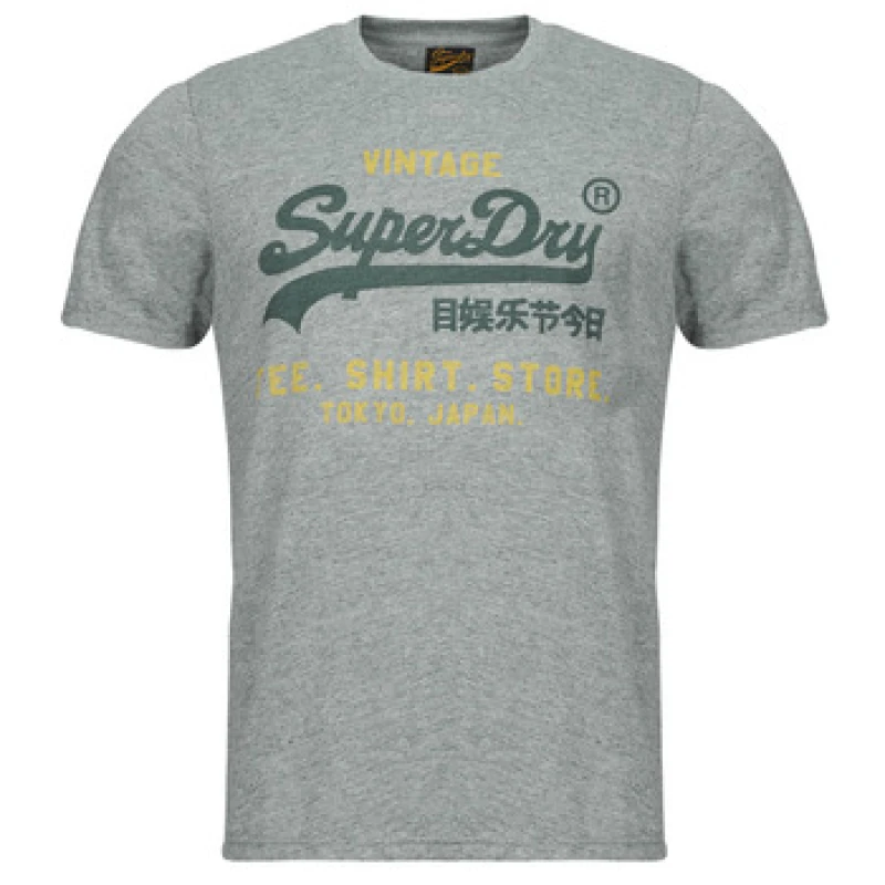 Image of Superdry T-Shirt Superdry Vl Classic Relaxed Gris Male S