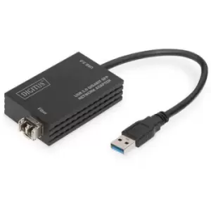 Image of Digitus PC, Fibre optic, Laptop, USB 3.2 1st Gen (USB 3.0), Networks Adapter [1x USB - 1x SFP slot] DN-3026