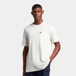 Image of Mens Sandwash Pique T-Shirt - Off White - M