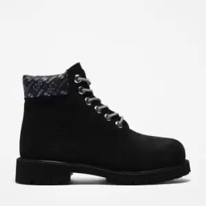 Image of Timberland Premium 6" Boot For Junior In Black Kids, Size 3
