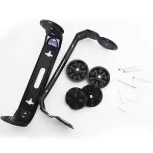 Image of Pair 4" Outdoor Rated Black Stereo Wall Speakers 70W 8 Ohm IP55 Weatherproof