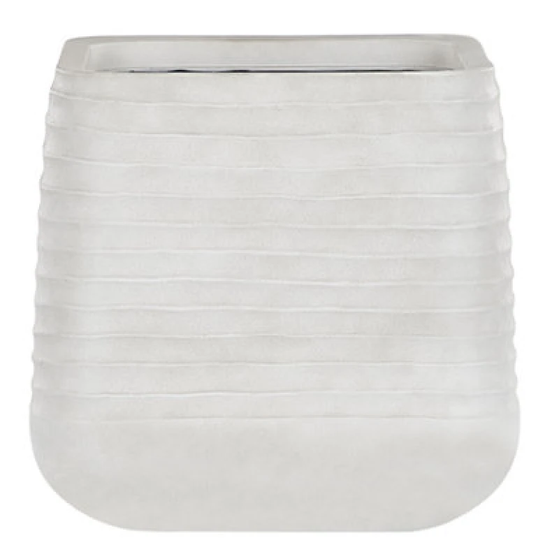 Image of Beliani Plant Pot Parikia 50 Cm Off-White