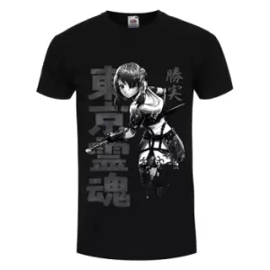 Image of Tokyo Spirit Mens Katsumi Monochrome T-Shirt (S) (Black)
