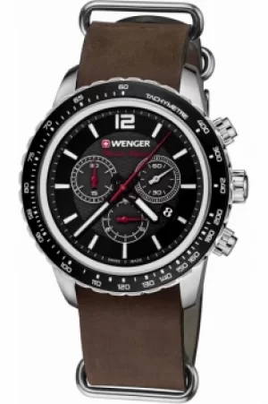 Image of Mens Wenger Roadster Black night Chronograph Watch 010853106