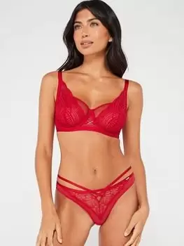Image of DORINA Noori Non Padded Wired Bra, Red, Size 42E, Women