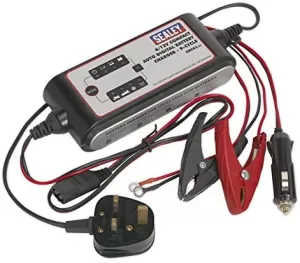 Image of Genuine SEALEY SMC03 Compact Auto Digital Battery Charger - 9-Cycle 6/12V