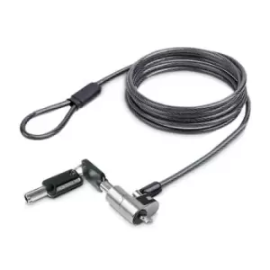 Image of StarTech.com Nano Laptop Cable Lock 6ft (2m) Anti-Theft Keyed Lock Security Cable Locks Nano Slot Notebooks For EliteBook/LenovoX1/2-1 Laptops Cut-Res