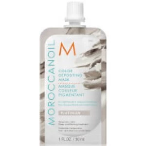 Image of Moroccanoil Color Depositing Mask 30ml (Various Shades) - Platinum