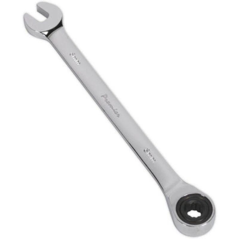Image of Loops 6mm Ratchet Combination Spanner - Chrome Vanadium Steel - 72 Tooth Ratchet Ring Metallics