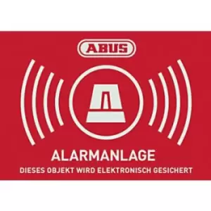 Image of ABUS AU1422 Warning label Alarm secured Languages German (W x H) 148mm x 105 mm