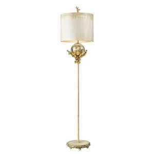 Image of 1 Light Floor Lamp Putty, Silver Leaf, E27