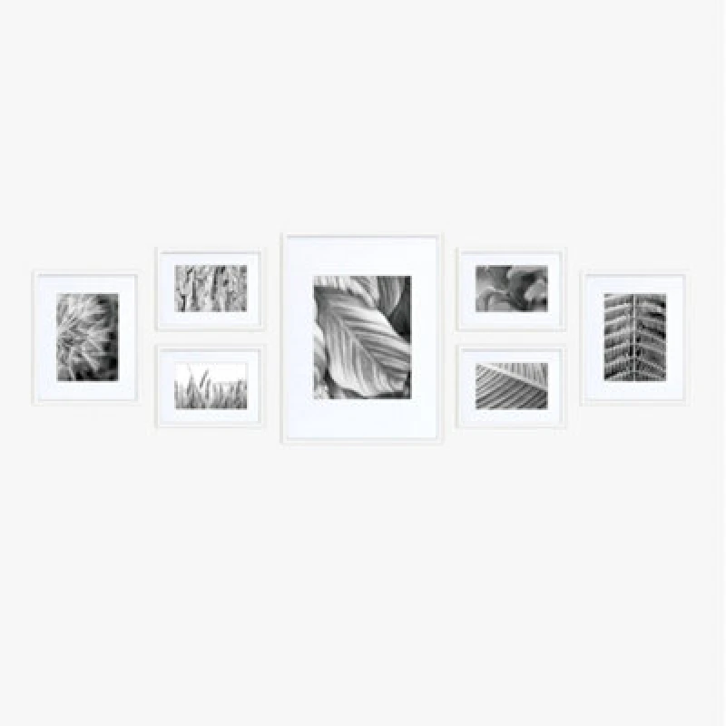 Image of Nielsen Felicity 7 Piece Gallery Set, White Aluminium
