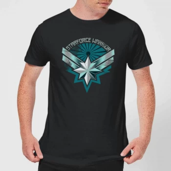 Image of Captain Marvel Starforce Warrior Mens T-Shirt - Black - 5XL