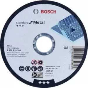 Image of Bosch Accessories 2608619767 2608619767 Cutting disc (straight) 125mm Metal