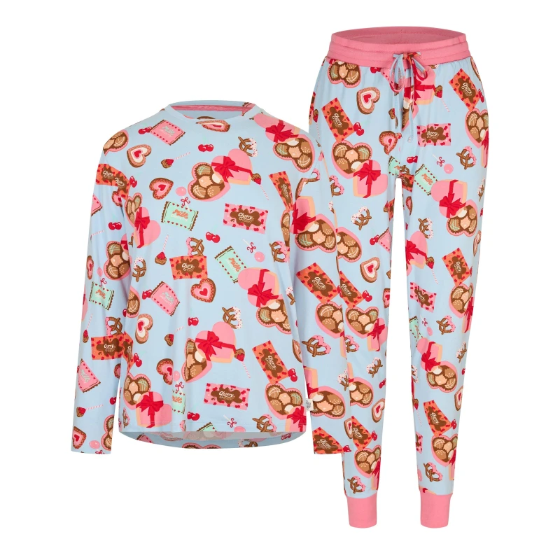 Image of Chelsea Peers Classic Pyjama Set Choco Treats female 8 (XS)