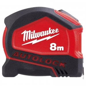 Image of Milwaukee Autolock Tape Measure Metric Metric 8m 25mm
