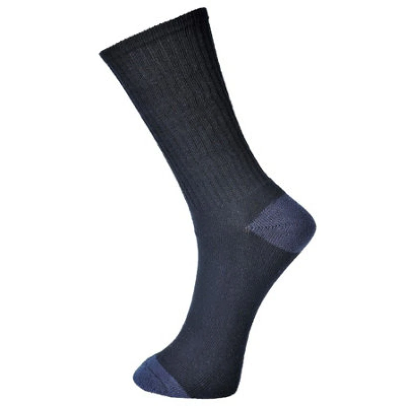 Image of Portwest Classic Cotton Socks SK13BKR44-48 Colour: Black