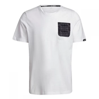 Image of adidas Terrex Pocket Graphic T-Shirt Mens - White / Black