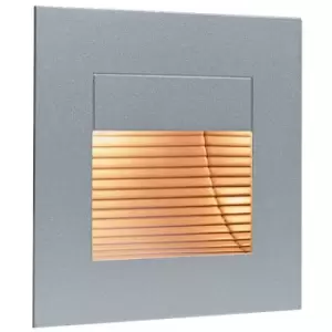 Image of Firstlight - 1 Light Indoor Recessed Wall & Step Light Satin Steel,out Glass Cover, G4 Bulb