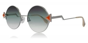 Image of Fendi FF0243/S Sunglasses Silver Green VGV 51mm
