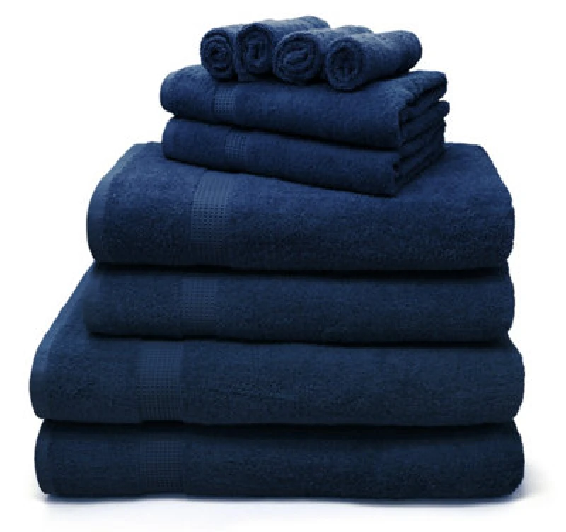 Image of Velosso Luxury 100% Egyptian Cotton Towels 550Gsm Soft & Absorbent Cotton Towels Navy - Bath Sheet