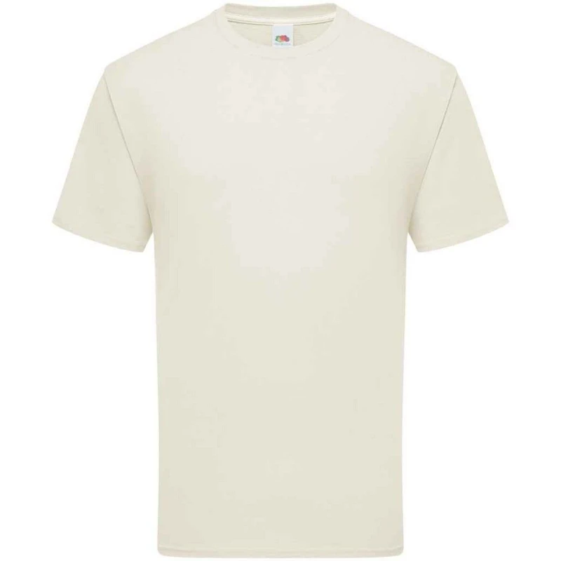 Image of Fruit Of The Loom Fruit of the Loom Men Ringspun Premium T-Shirt in Natural Size: Small Natural S Male 5063693951030