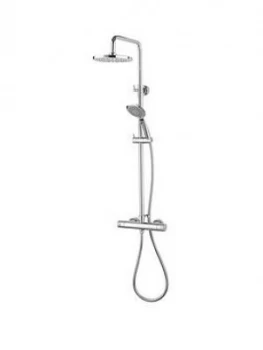 Image of Aqualisa Aqualisa Round Bar Valve Mixer Shower With Drencher