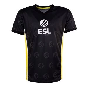 Image of ESL - Victory E-Sports Mens Medium Jersey - Black/Yellow