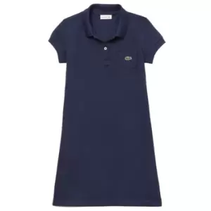 Image of Lacoste FELIX Girls Childrens dress in Blue - Sizes 2 years,3 ans,4 years,5 years,6 years,10 years,12 years