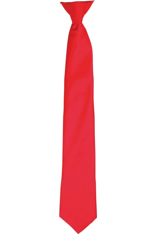Image of Premier Premier Satin Tie in Red Red One Size Unisex 5063470360543