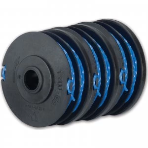 Image of Ryobi RAC123 Spool and Line for 400w - 600w Grass Trimmers Pack of 3