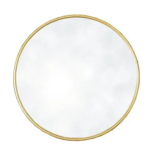 Image of Round Gold Mirror