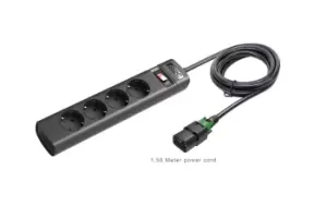 Image of APC PZ42IZ-GR power distribution unit (PDU) 4 AC outlet(s) Black