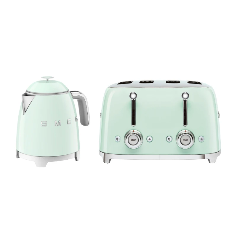 Image of Smeg 50s Style Mini Kettle and Toaster Pastel Green unisex Medium