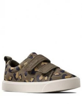 Image of Clarks Toddler City Bright Canvas Shoe - Camo