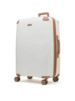 Image of Rock Luggage Carnaby UYG7T 8 Wheel Hardshell Large Cream Suitcase
