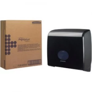 Image of AQUARIUS Toilet Tissue Dispenser Jumbo Plastic Black