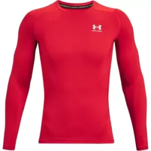 Image of Under Armour Armour HeatGear Armour Comp Long Sleeve Baselayer Top - Red