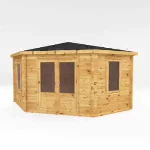Image of Mercia 4m x 4m 44mm Wall Corner Cabin