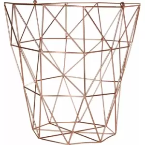 Image of Vertex Copper Finish Storage Basket - Premier Housewares