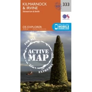 Image of Kilmarnock and Irvine by Ordnance Survey (Sheet map, folded, 2015)
