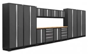 Image of Bold 3.0 Grey 14 piece Garage Cabinet Set