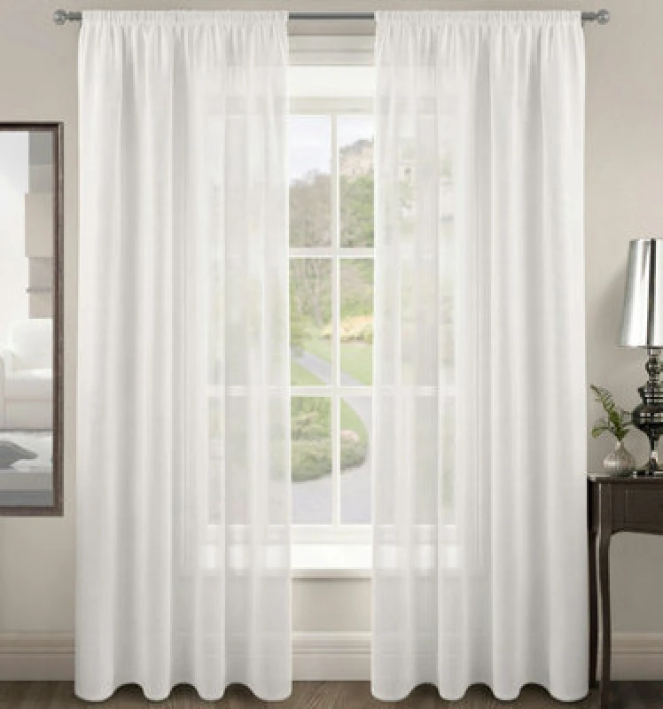 Image of Velosso Riva Slot Top Voile Panel - White