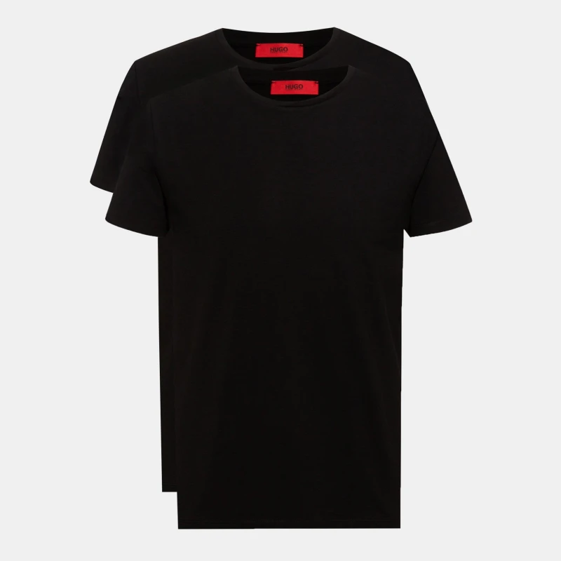 Image of Hugo Boss 2 Pack Tshirt Mens Black 001 male XS