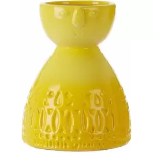 Image of Mimo Small Yellow Face Vase - Premier Housewares