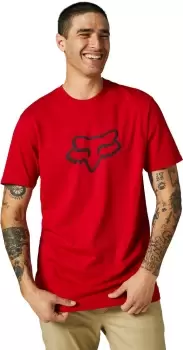 Image of FOX Legacy FOX Head T-Shirt, red, Size S, red, Size S