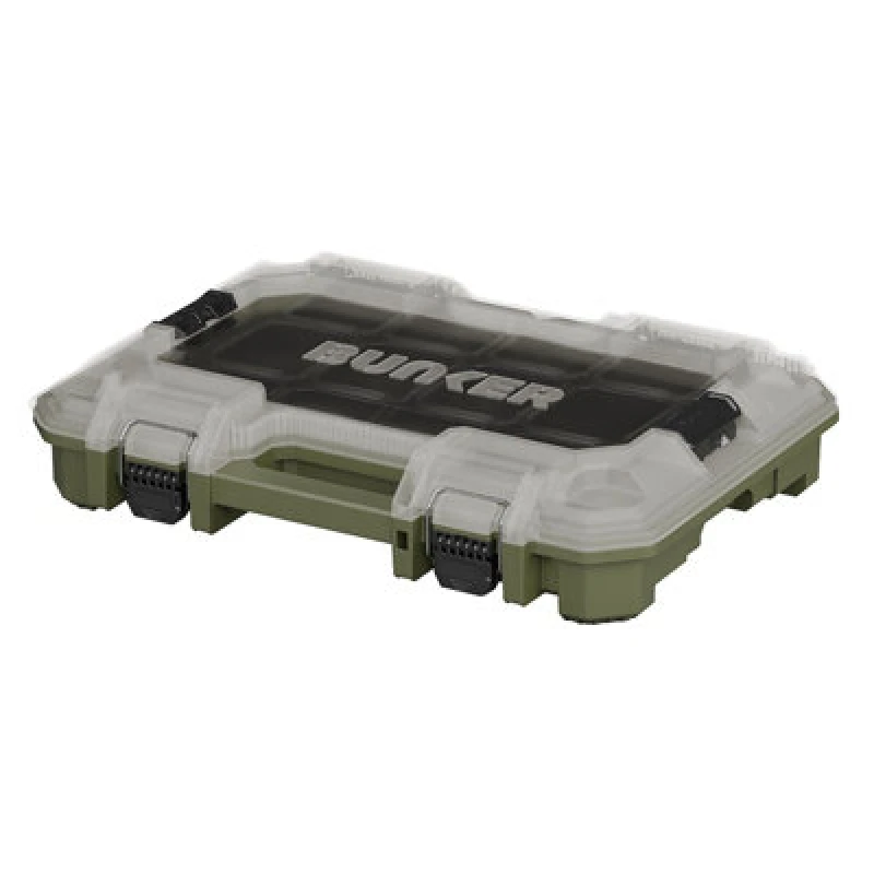 Image of Draper Bunker Load Up Stacking Organiser 45mm Modular Storage With 11 Removable Bins, Transparent Lid & Ip65 Dust Water Protection