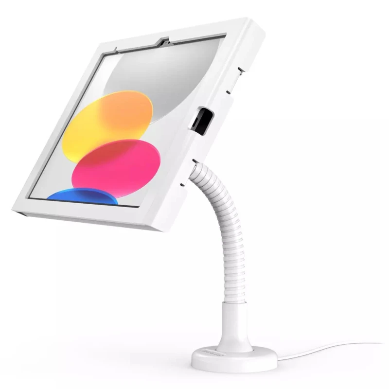 Image of Compulocks Compulocks iPad 10.9" 10th Gen Swell Enclosure Flex Arm Mount White 159W209SWLW