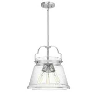 Image of Quintiesse Quoizel Wimberley Dome Pendant Ceiling Light Polished Chrome