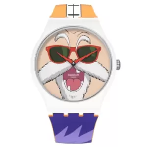 Image of Swatch Dragon Ball Z Kamesennin Unisex Watch SUOZ346